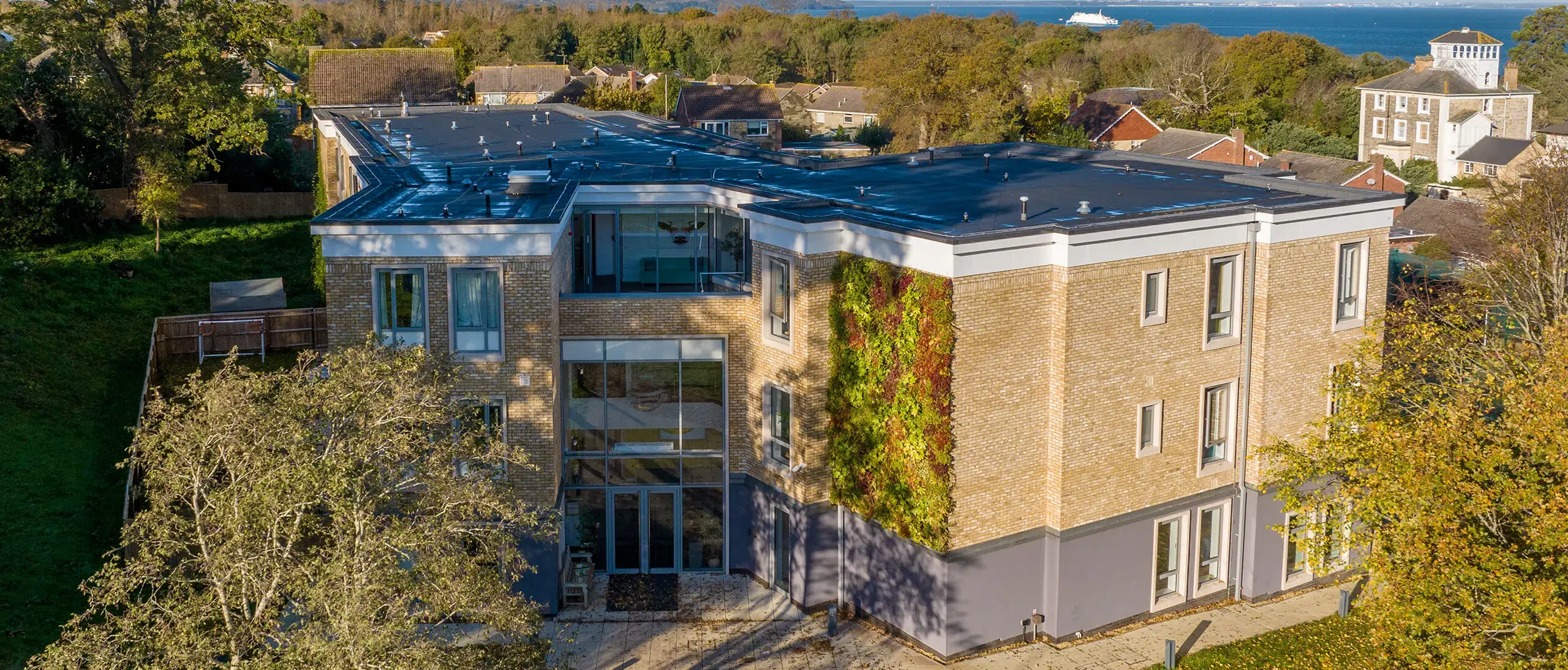 Centenary Boarding House aerial view 