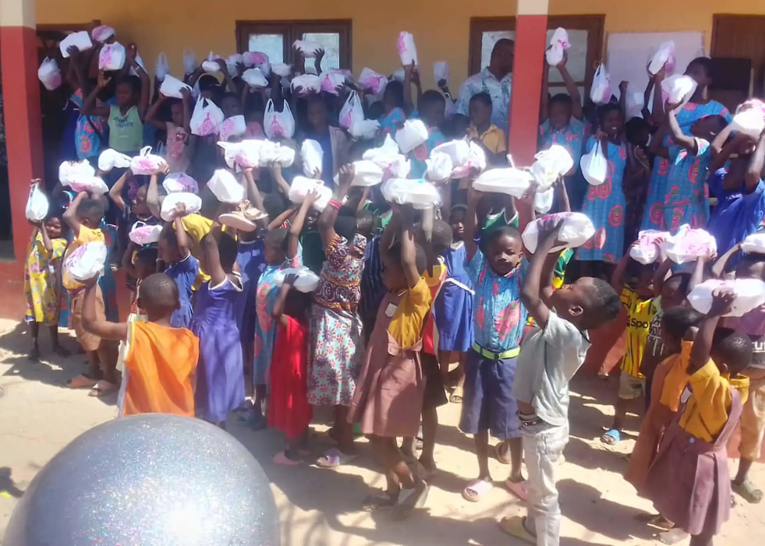 Pupils of Nako School, Ryde School's partner school in Ghana