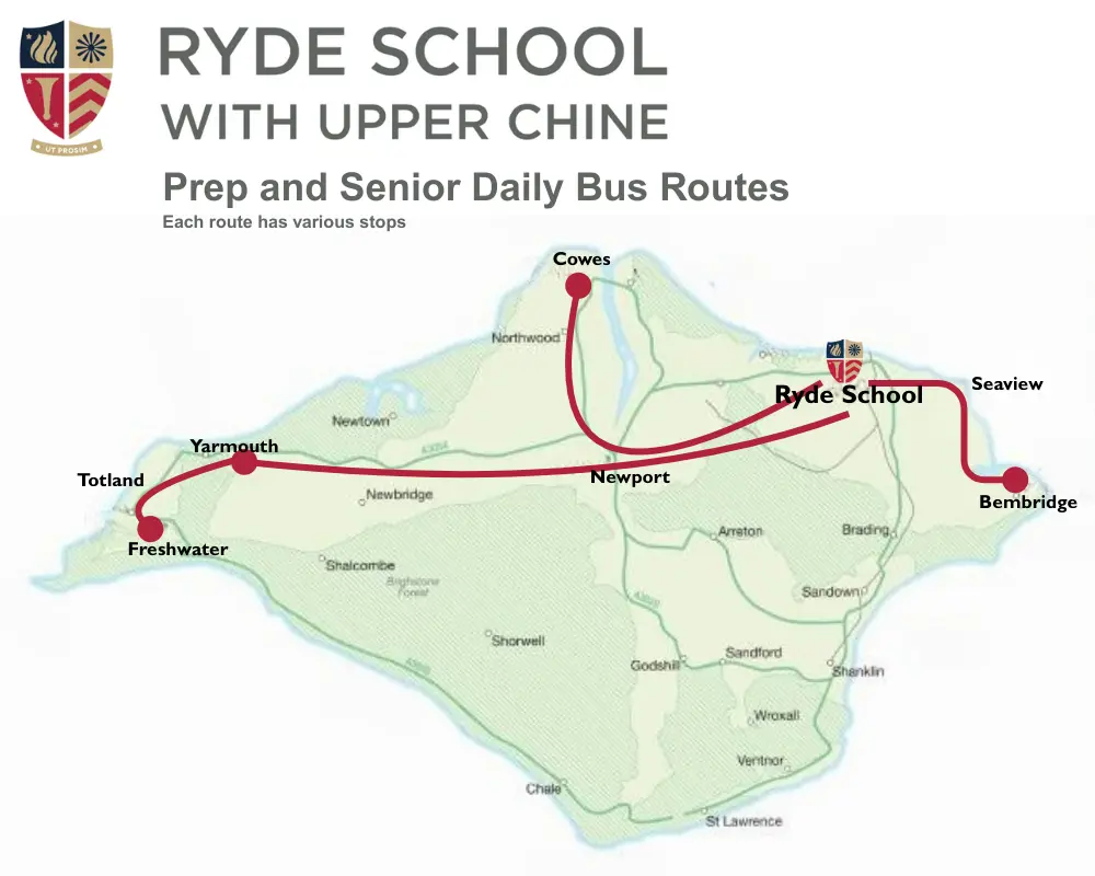 ryde school bus route map